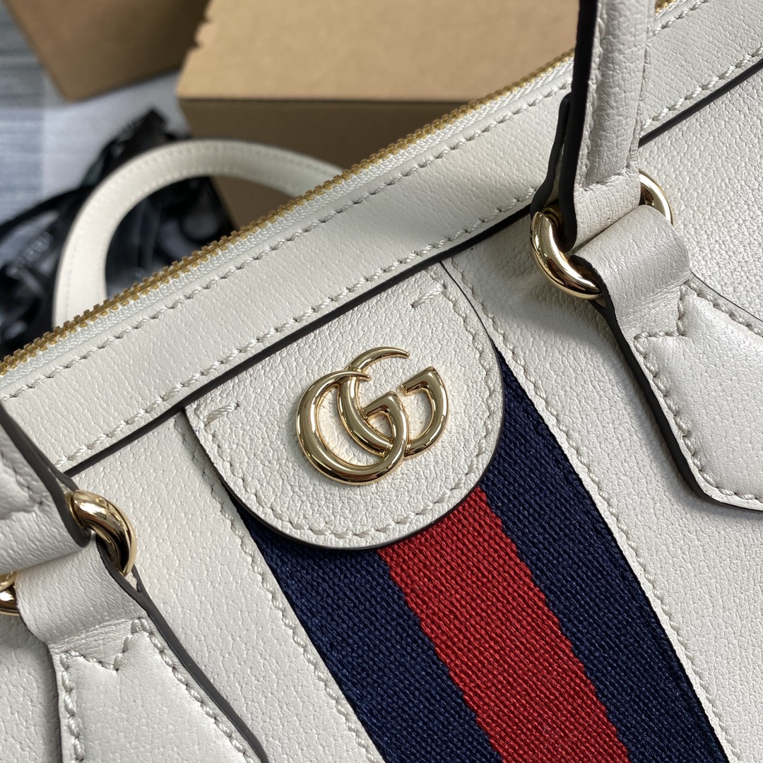 Gucci Ophidia Small GG Tote Bag Shoulder Bag 547551 White